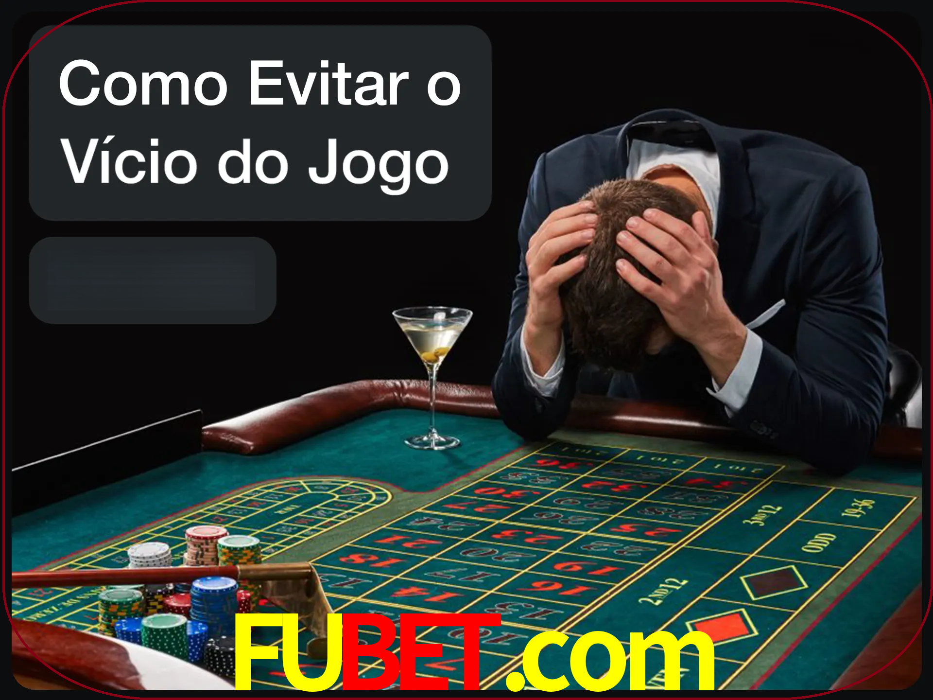 Você é responsável por cada uma de suas apostas.